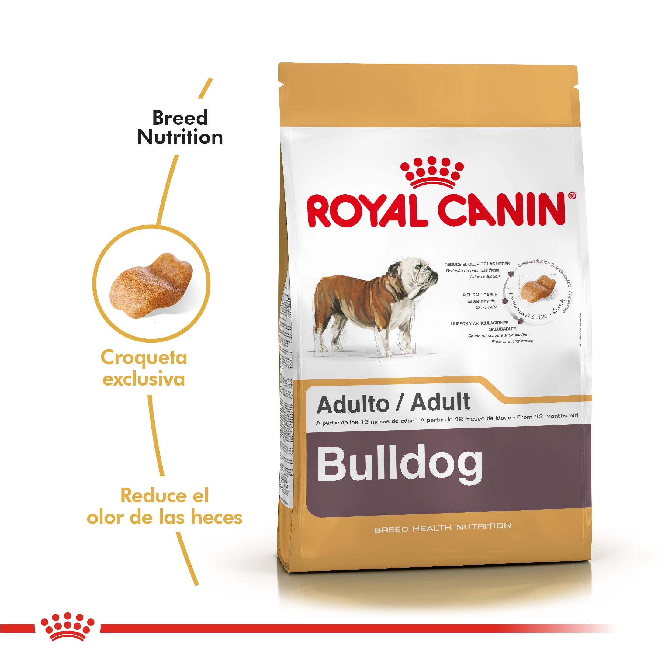 Royal Canin Alimento Seco para Perro Bulldog Adult | 12kg - Nutrican